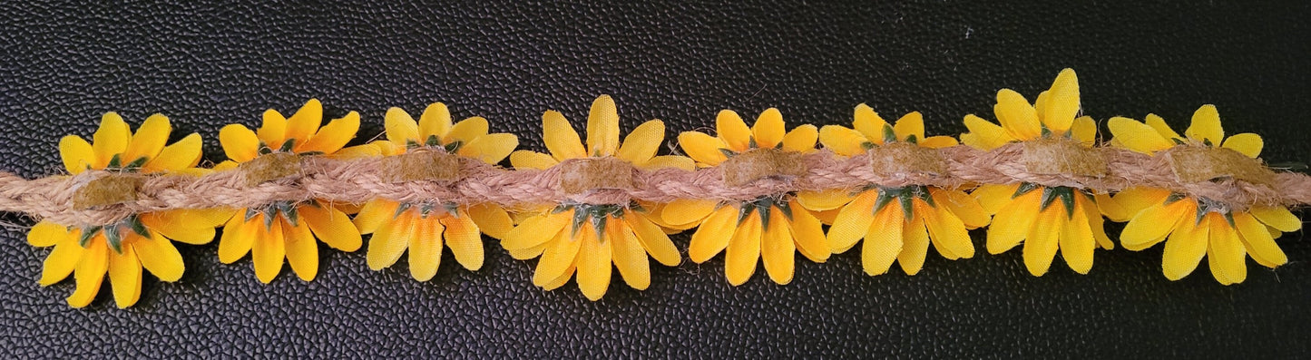 Sunflower Headband. Summer solstice, boho, hippie, flower tiara, flower crown, hair accessories, adjustable