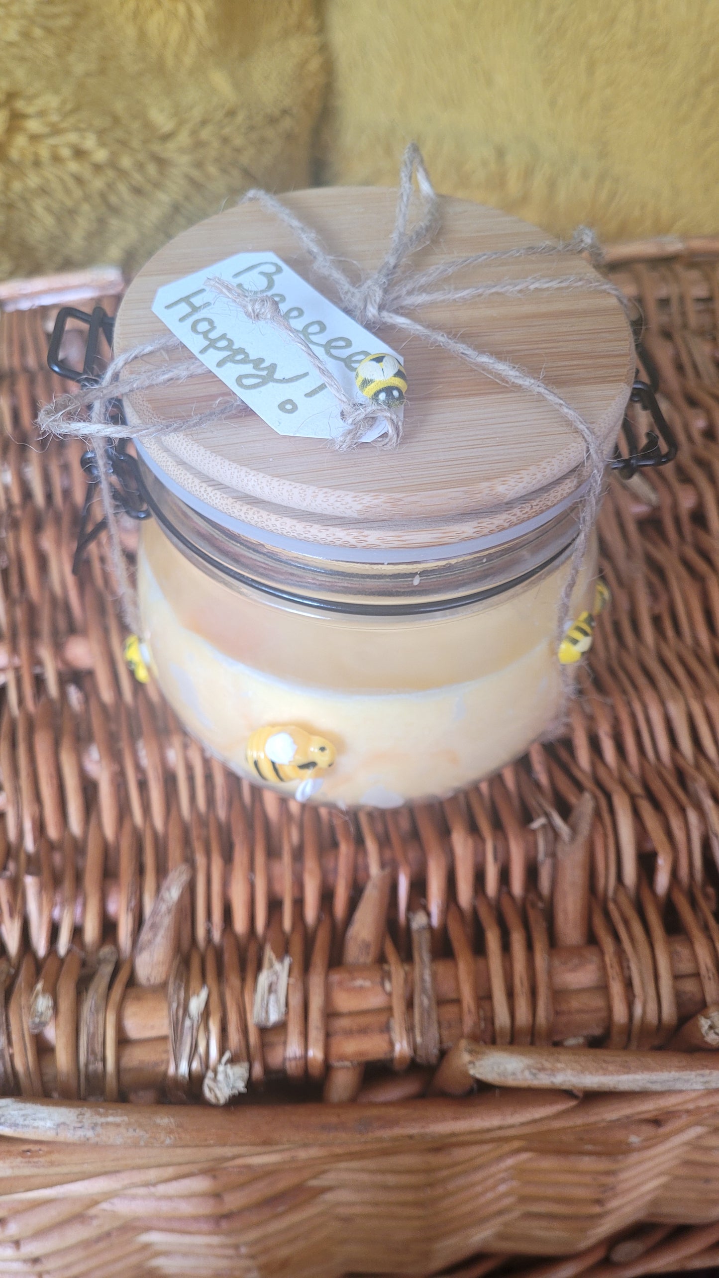 Handmade Honey Bee Soy Candle