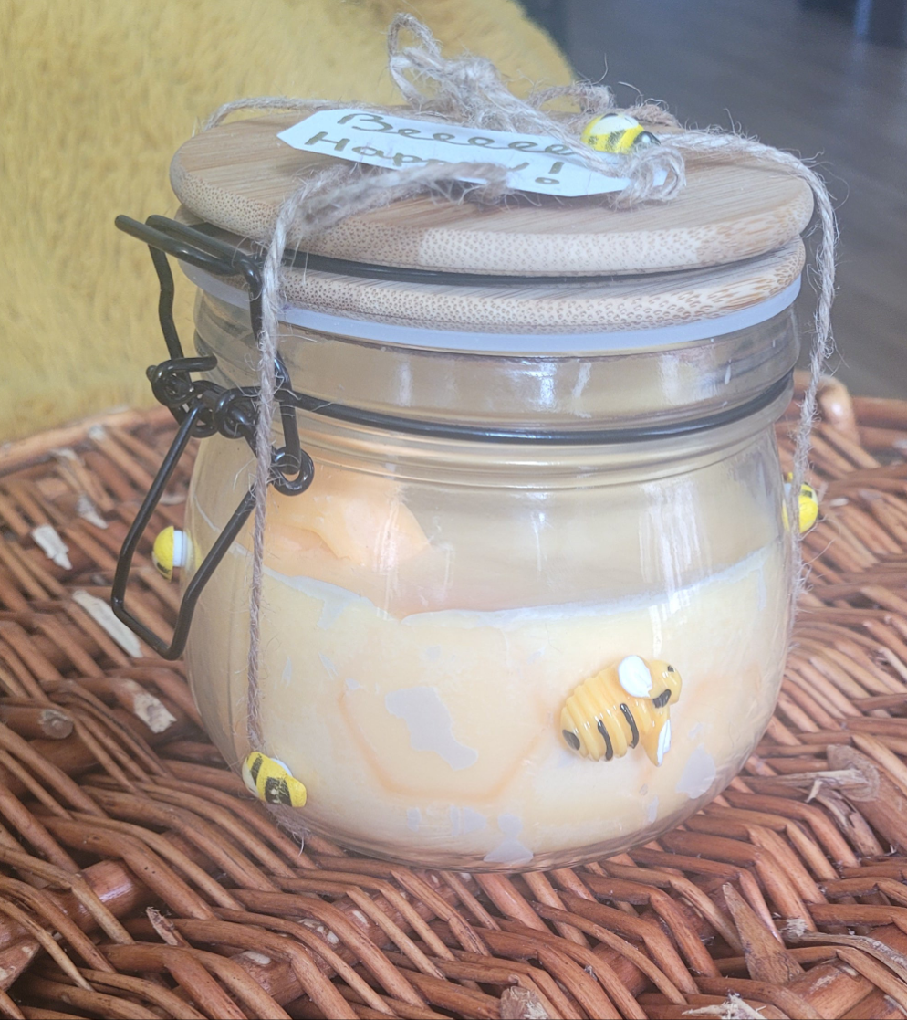 Handmade Honey Bee Soy Candle