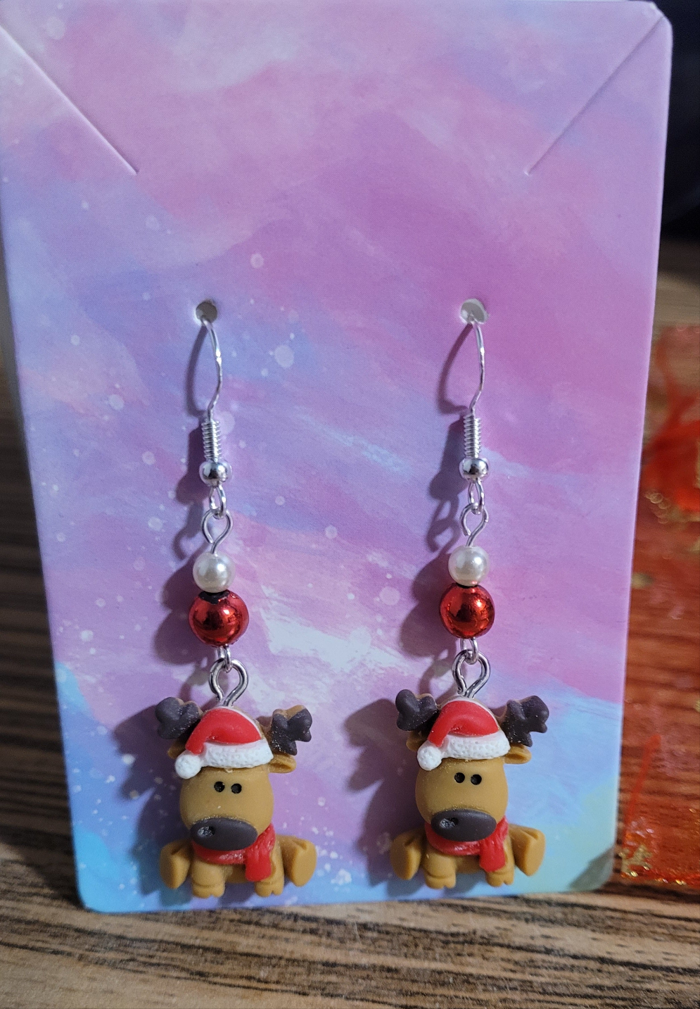3D Reindeer Festive Earrings