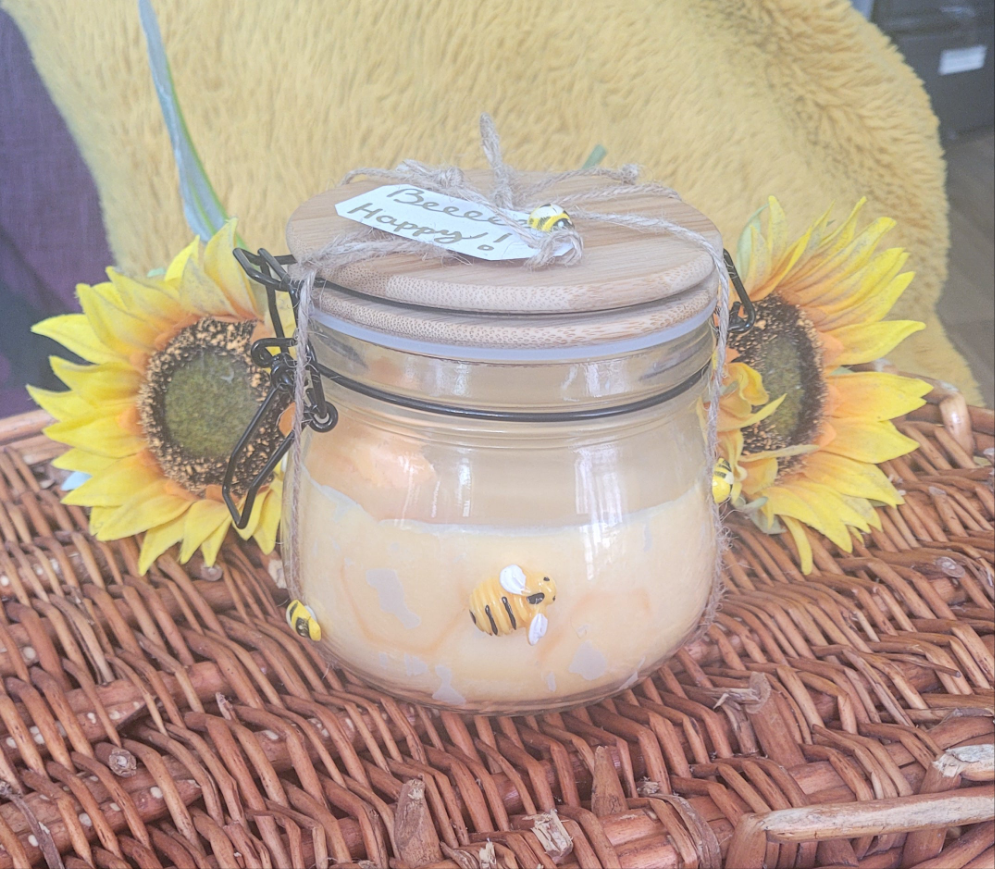 Handmade Honey Bee Soy Candle