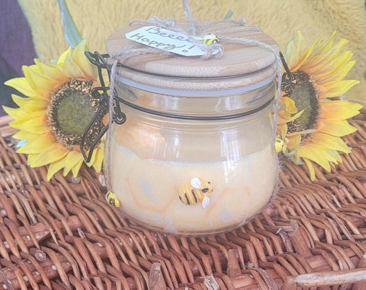 Handmade Honey Bee Soy Candle
