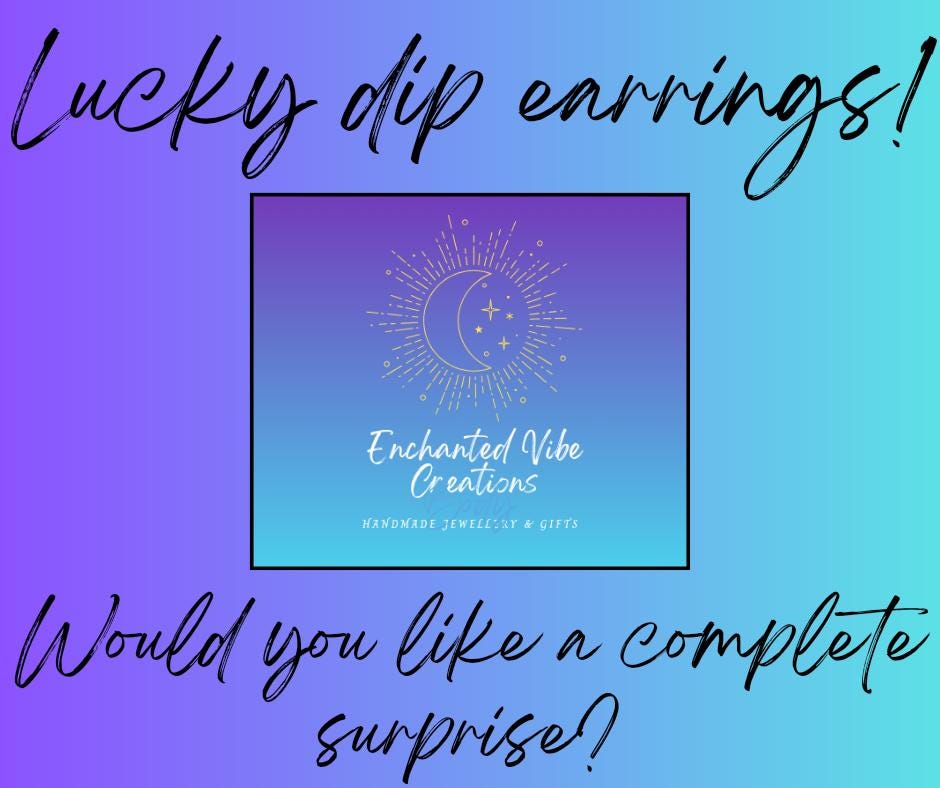 Lucky Dip Dangle Earrings... Would you like a complete surprise?