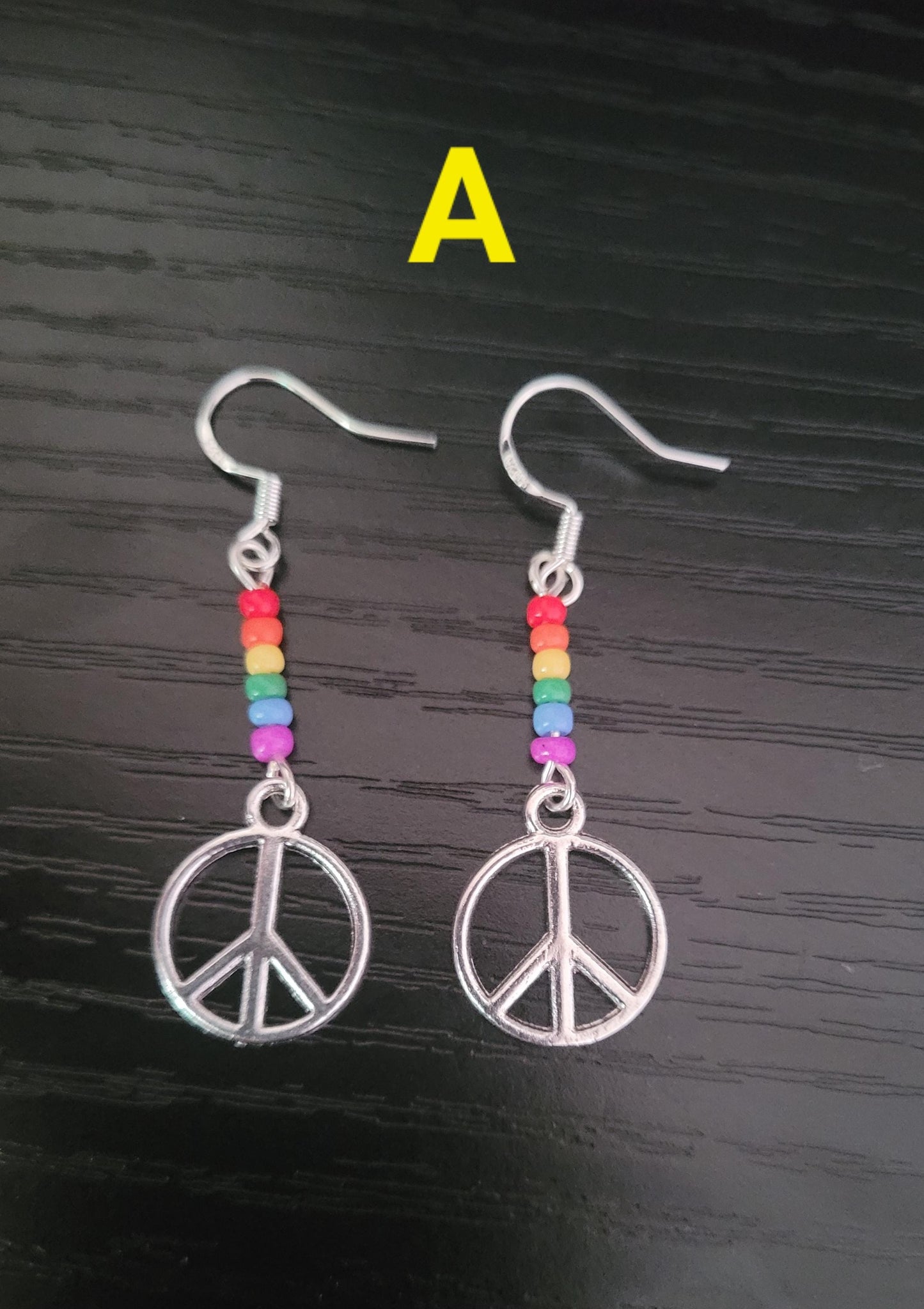 PRIDE dangle beaded earrings. Love, PRIDE 2025, LGBTQ+
