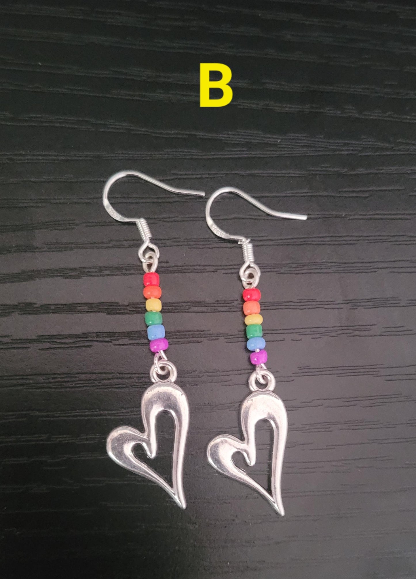 PRIDE dangle beaded earrings. Love, PRIDE 2025, LGBTQ+