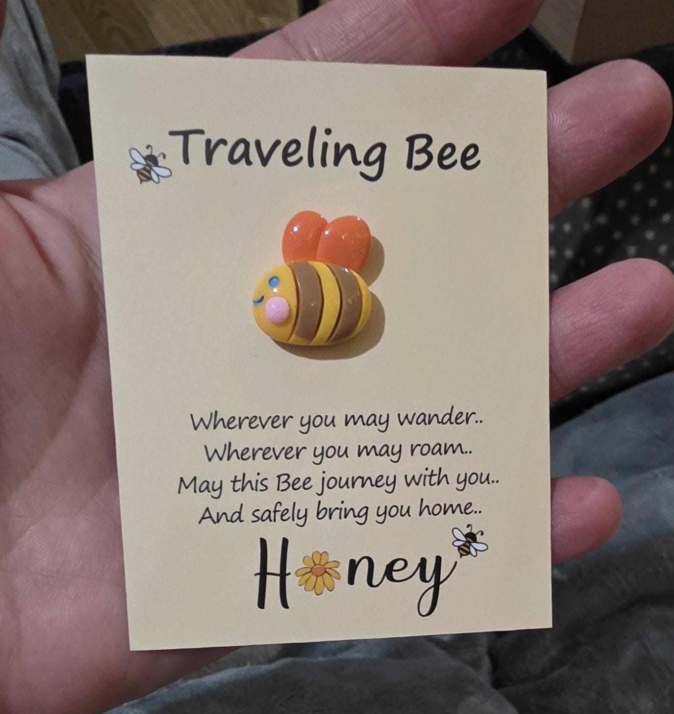 Traveling Bee Token, Safe Travels Gift, Good Luck Charm