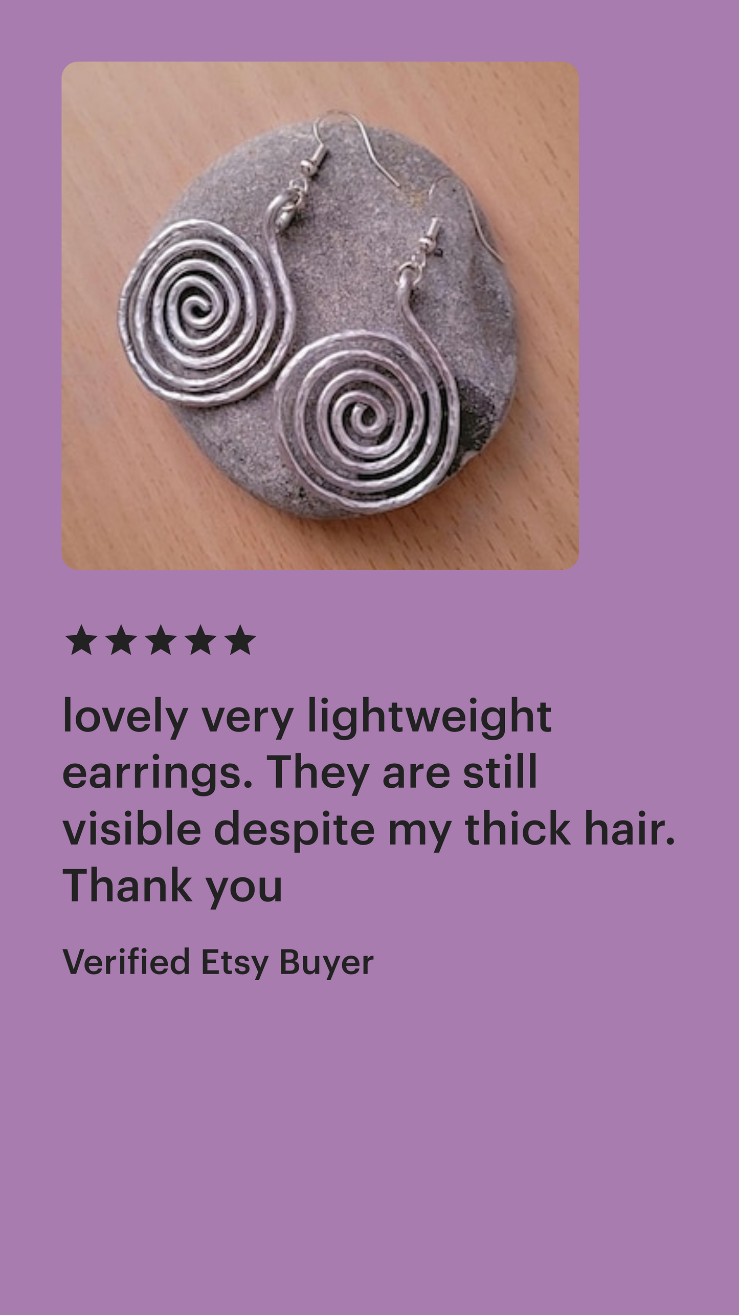 Spiral hammered Dangle Earrings